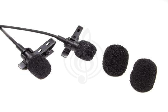 Микрофон для смартфона Микрофоны для смартфонов ACEMIC Acemic M2 - Микрофон петличный двойной M 2 - фото 1