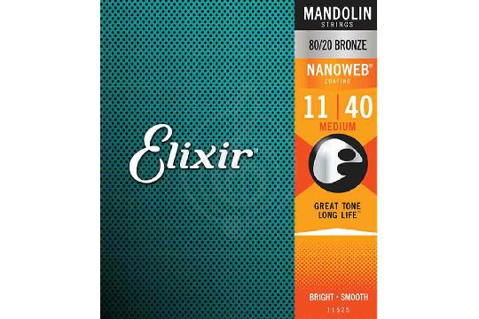 Струны для мандолины Elixir 11525 NANOWEB - Комплект струн для мандолины, Elixir 11525 в магазине DominantaMusic - фото 1
