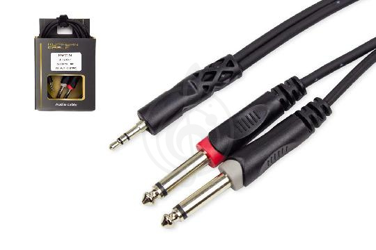 Y-кабель Y-межблочный кабель KUPFERN KUPFERN KFAC20 1M - Шнур аудио 2хJack 1/4 - mini Jack 1/8 стерео KFAC201M - фото 1